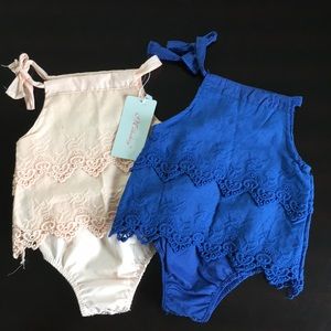 2 adorable summer rompers!